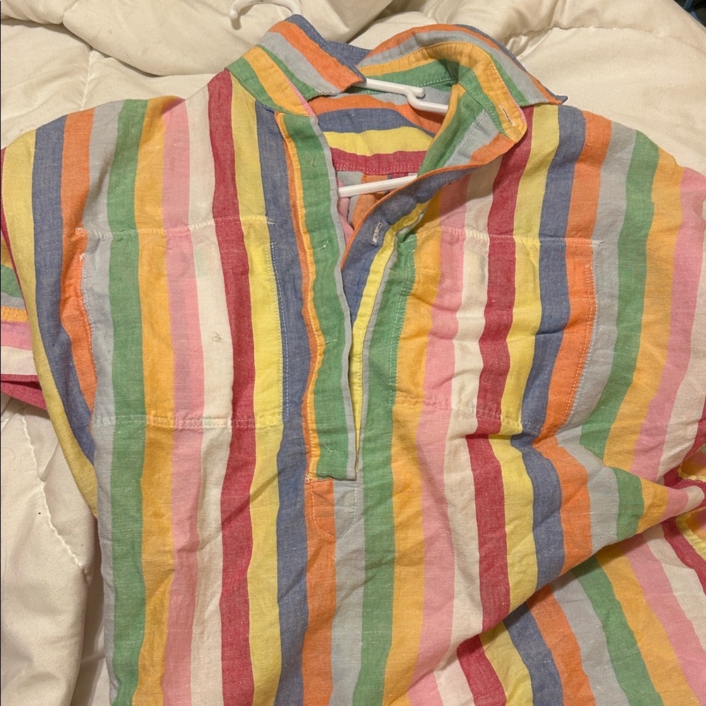 Colorful JCrew Striped Polo Shirt